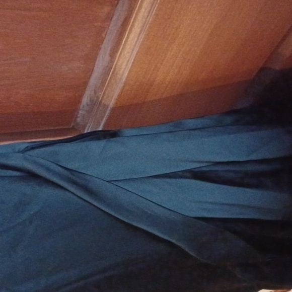 Karen Millen Black Satin, one shoulder Maxi Mermaid Gown - 10, Prom, Wedding - Picture 6 of 12